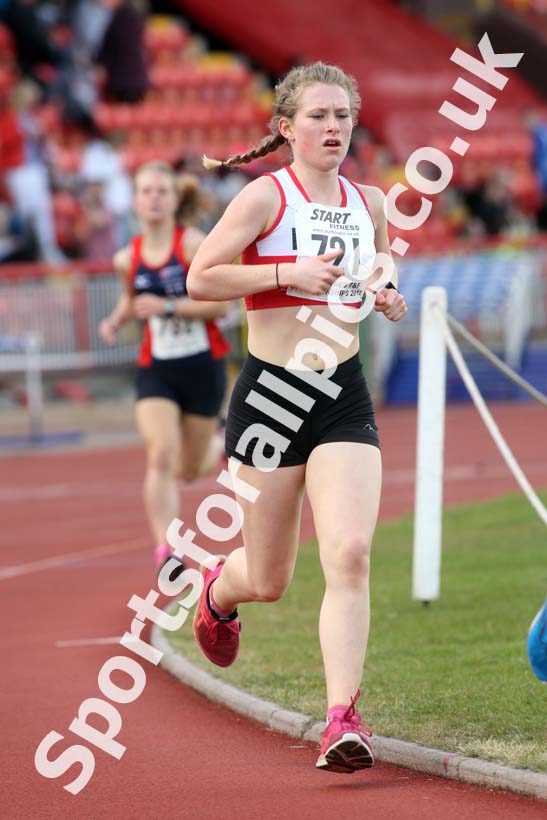 Womens senior and under-20s 5000 metres, North Eastern Champs, Gateshead Stadium. Photo: David T. Hewitson/Sports for All Pics